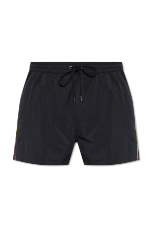 【関税＆送料込み】Versace Black Virgin Wool Blend Shorts Versace Classic Wool Shorts for Men - Black
